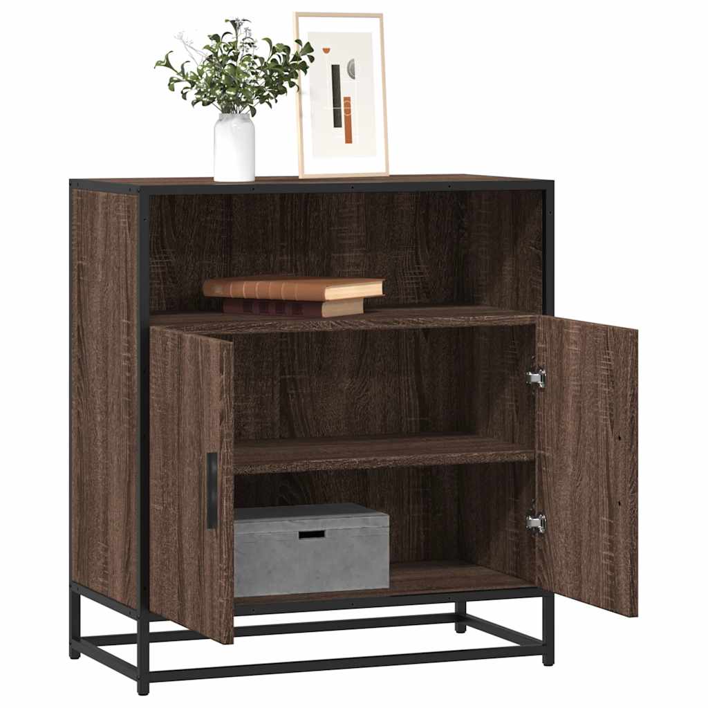 Sideboard Braun Eichen-Optik 68x35x76 cm Holzwerkstoff