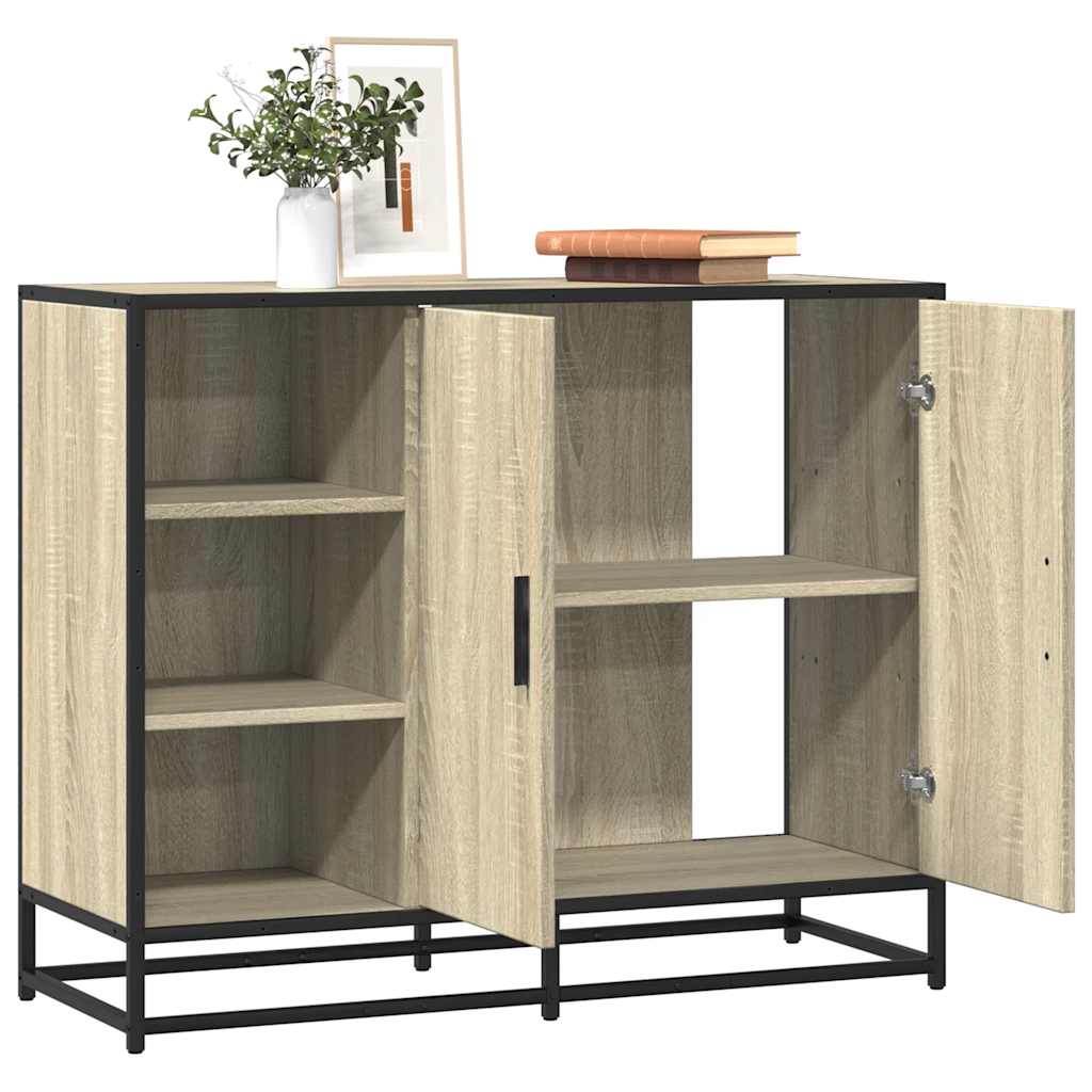 Sideboard Sonoma-Eiche 92x35x76 cm Holzwerkstoff