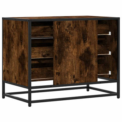 Schubladenschrank Räuchereiche 70x41x56 cm Holzwerkstoff