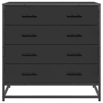 Schubladenschrank Schwarz 70x41x70 cm Holzwerkstoff