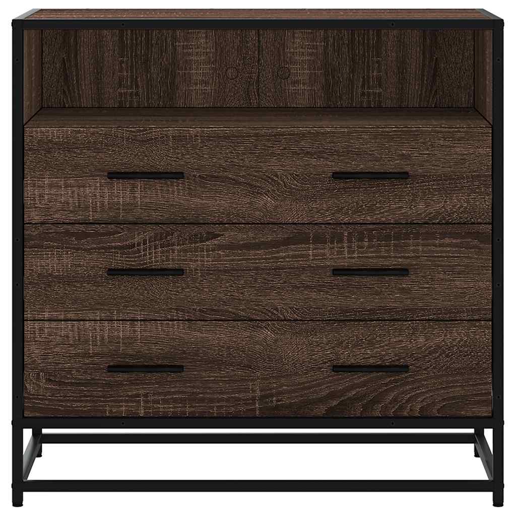 Schubladenschrank Braun Eichen-Optik 70x41x70 cm Holzwerkstoff