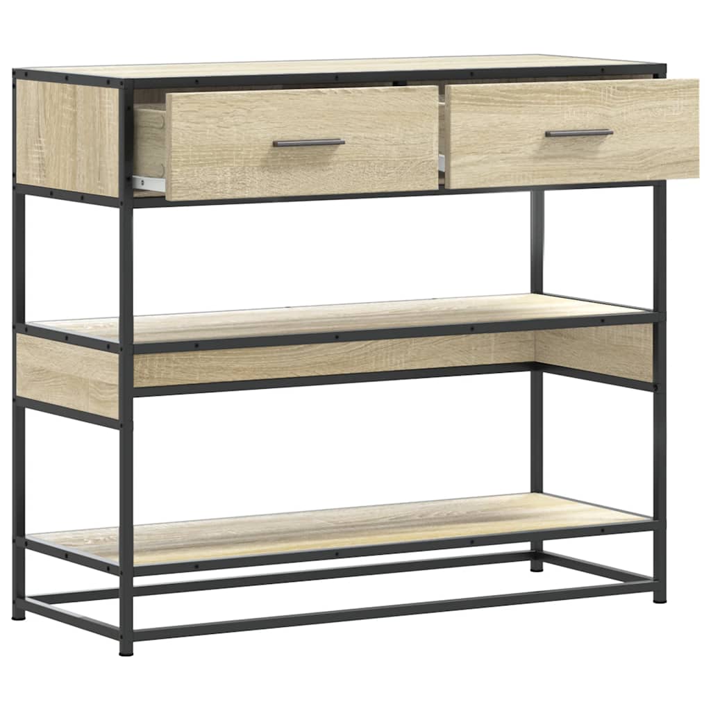 Konsolentisch Sonoma-Eiche 90x35x80 cm Holzwerkstoff