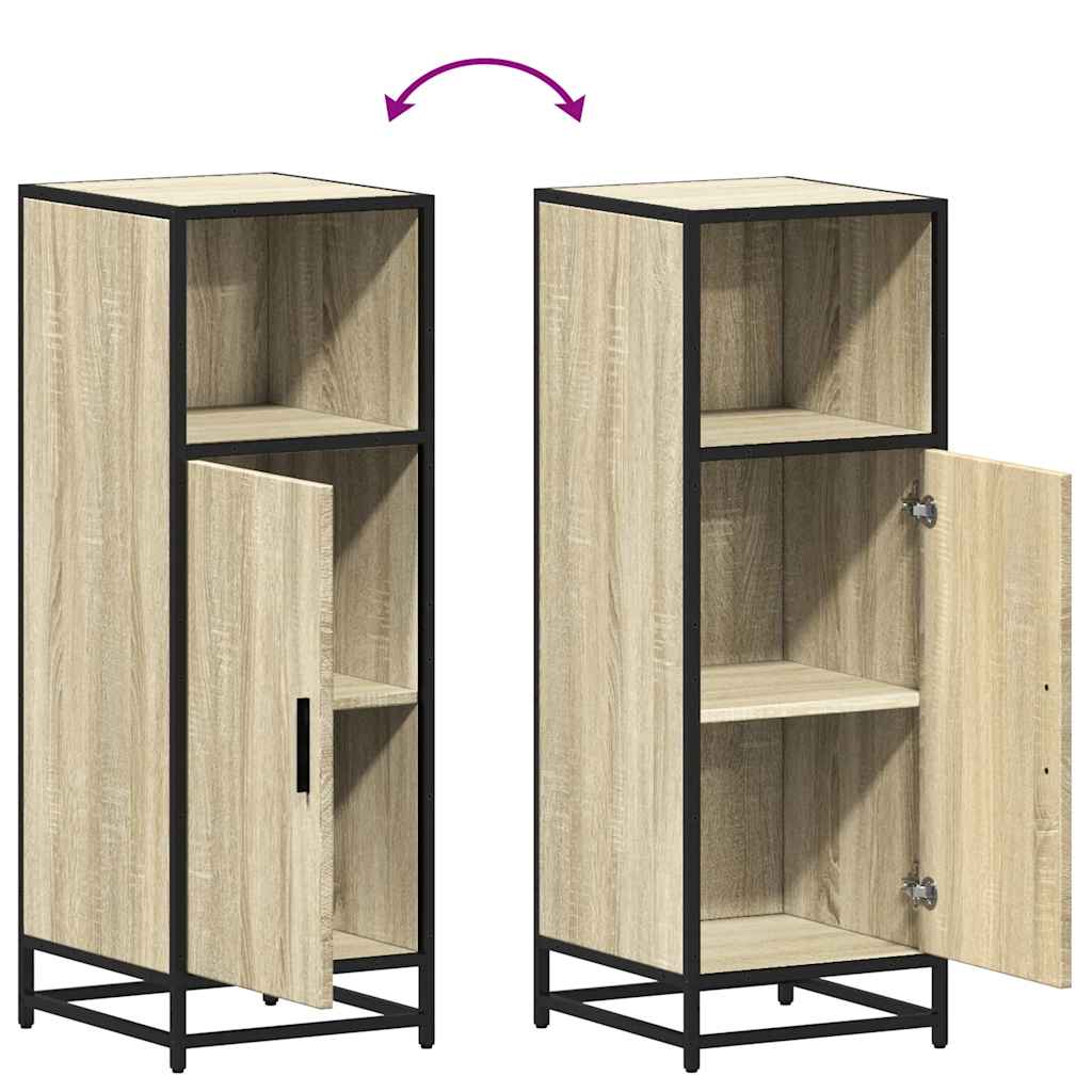 Badezimmerschrank Sonoma-Eiche 35x37,5x100 cm Holzwerkstoff