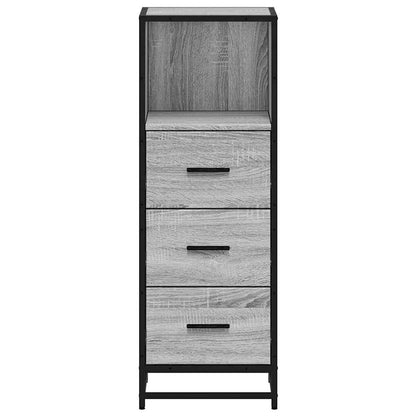 Badschrank Grau Sonoma 35x37,5x100 cm Holzwerkstoff