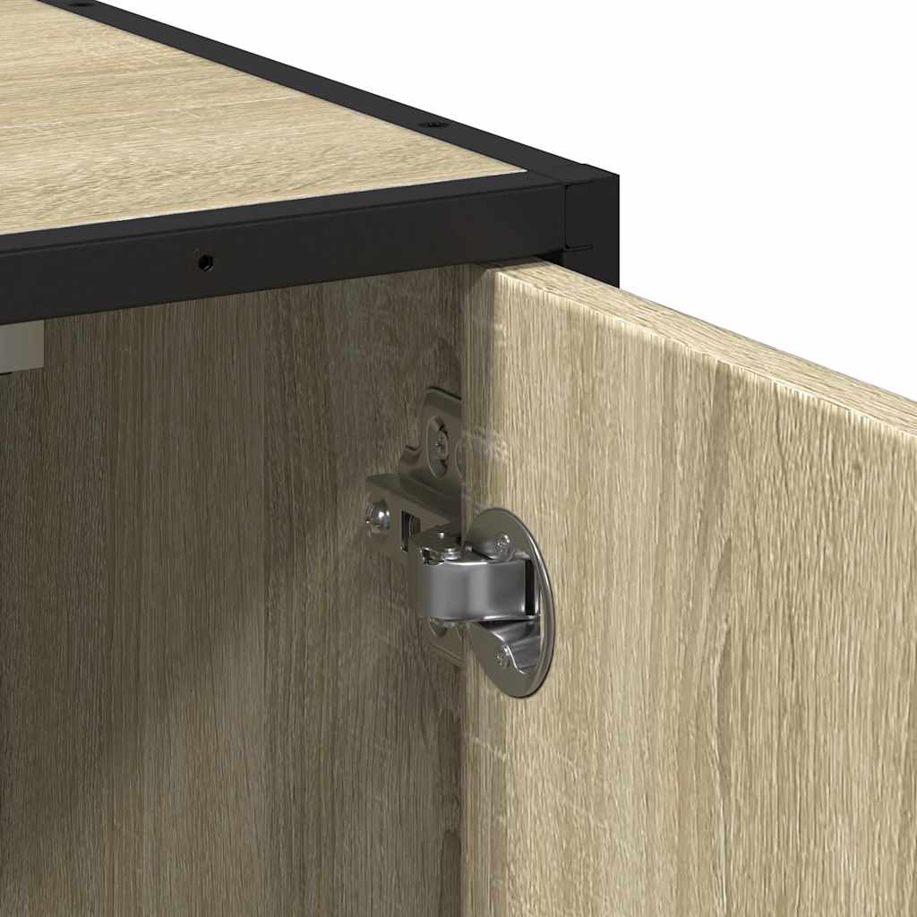 Badezimmer-Waschbeckenschrank Sonoma-Eiche 65 x 33 x 60 cm Holzwerkstoff
