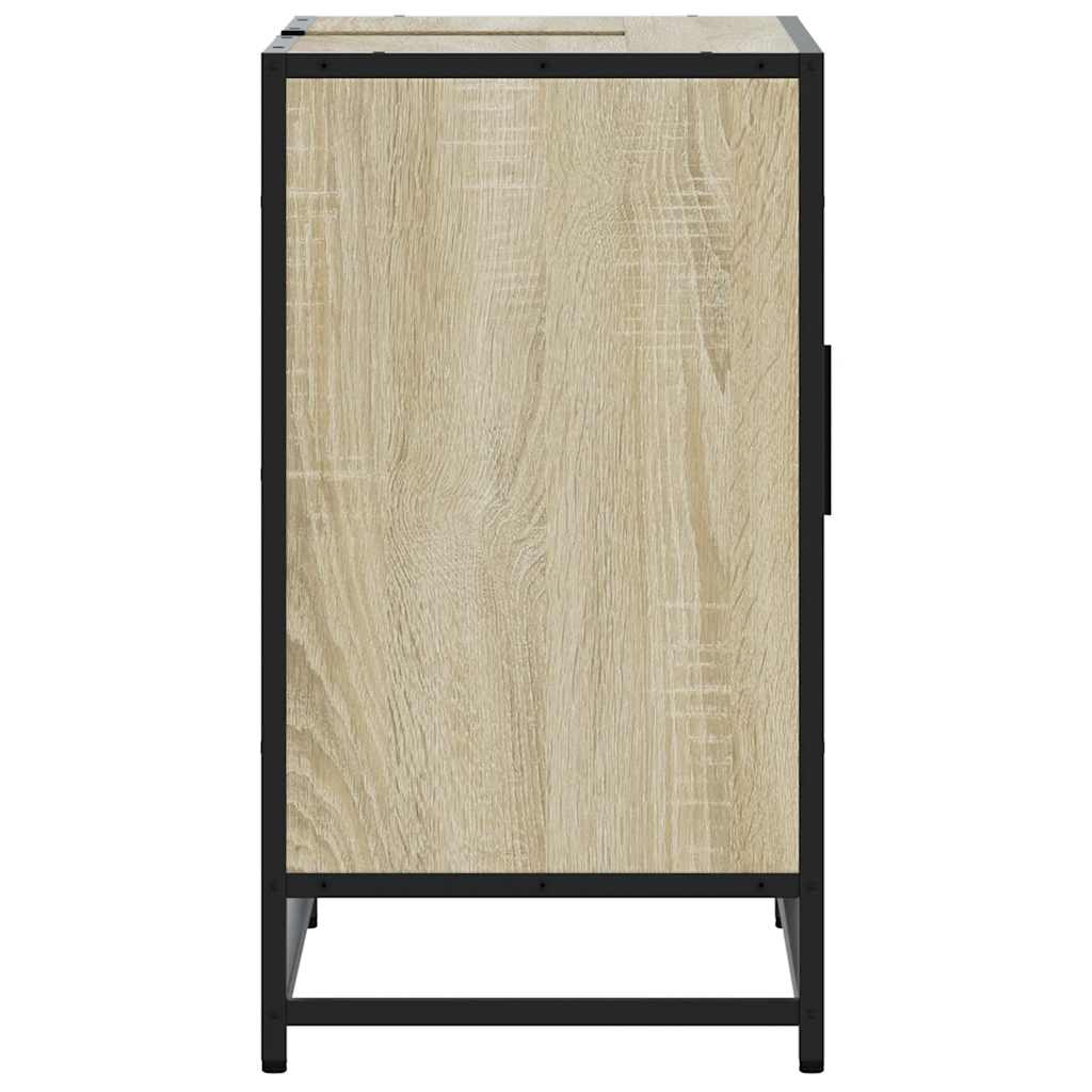 Badezimmer-Waschbeckenschrank Sonoma-Eiche 65 x 33 x 60 cm Holzwerkstoff