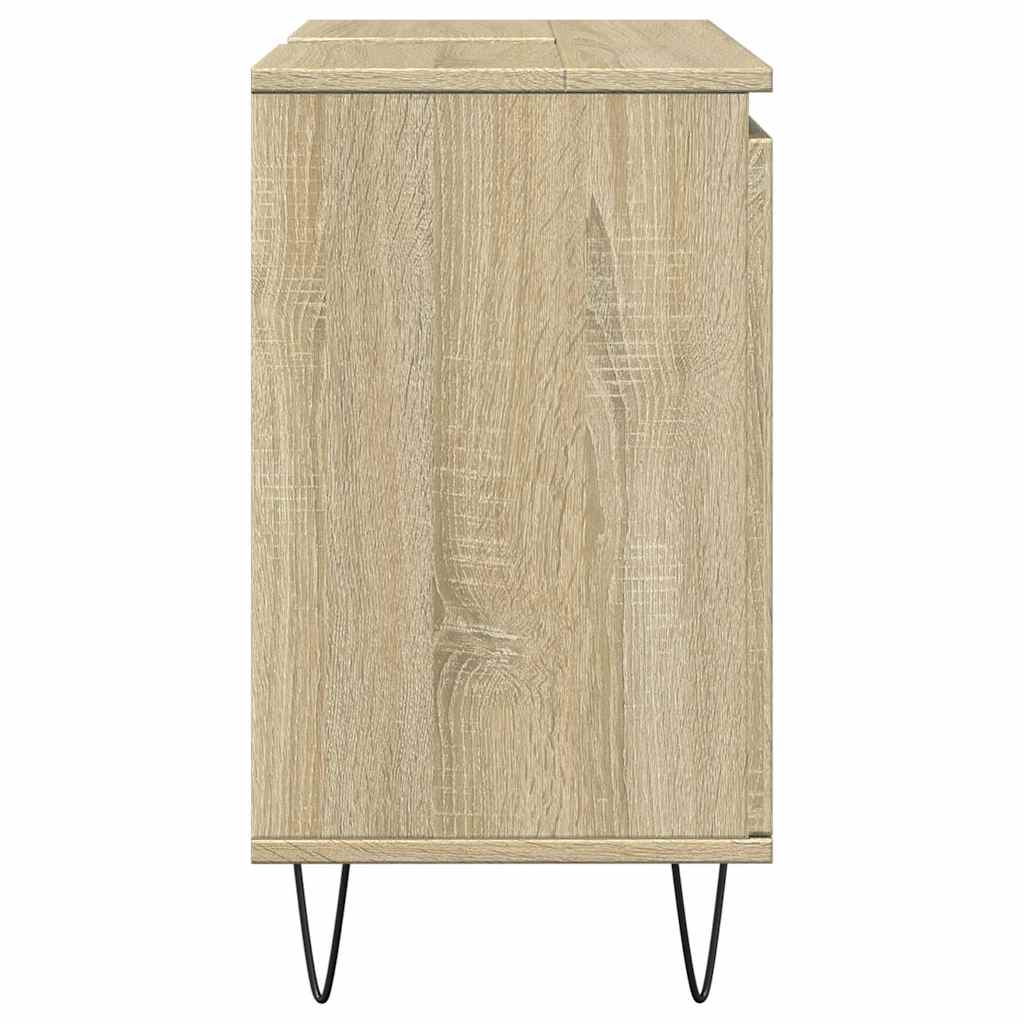 Badschrank Sonoma-Eiche 58x33x60 cm Holzwerkstoff