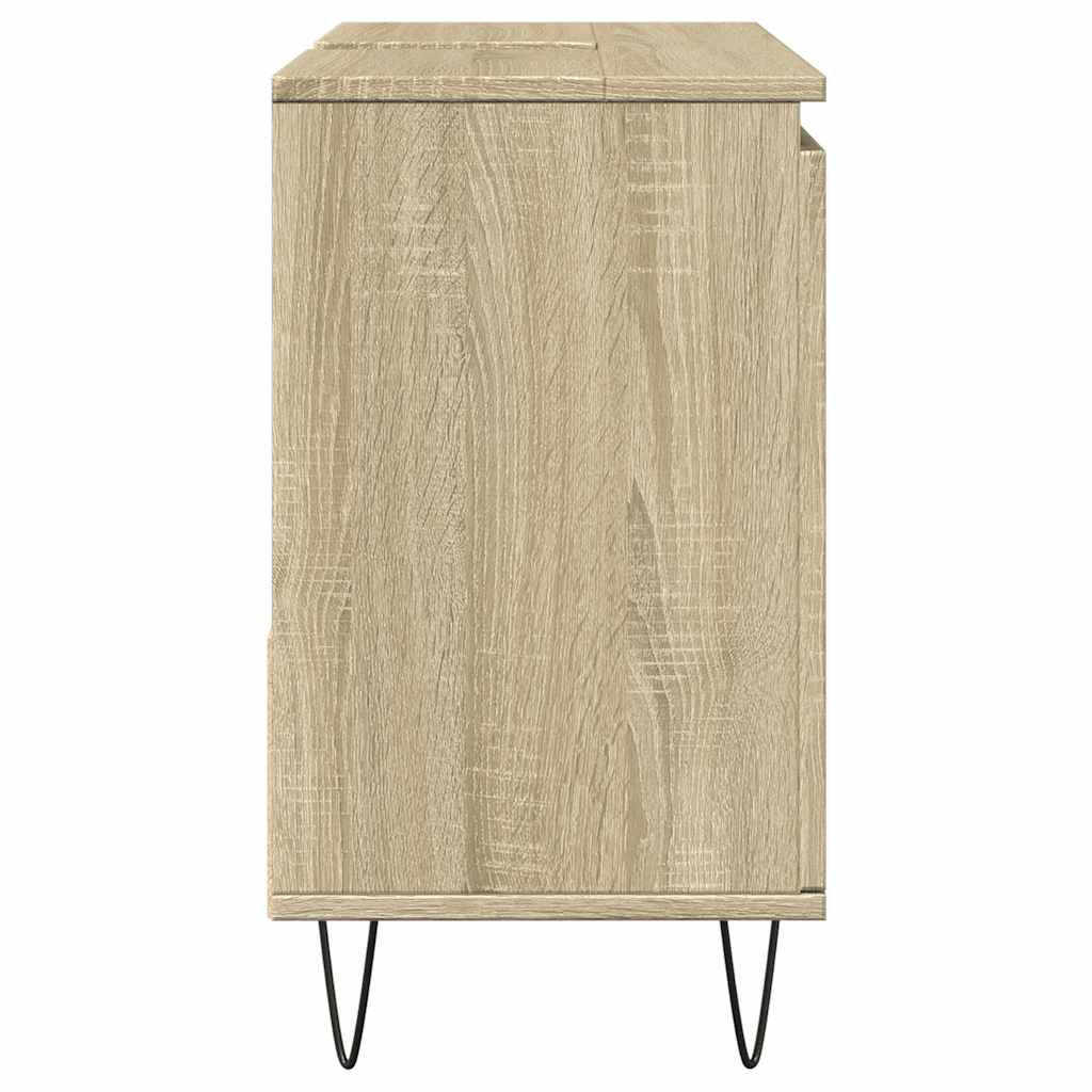 Badschrank Sonoma-Eiche 65x33x60 cm Holzwerkstoff