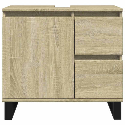 Badschrank Sonoma-Eiche 65x33x60 cm Holzwerkstoff