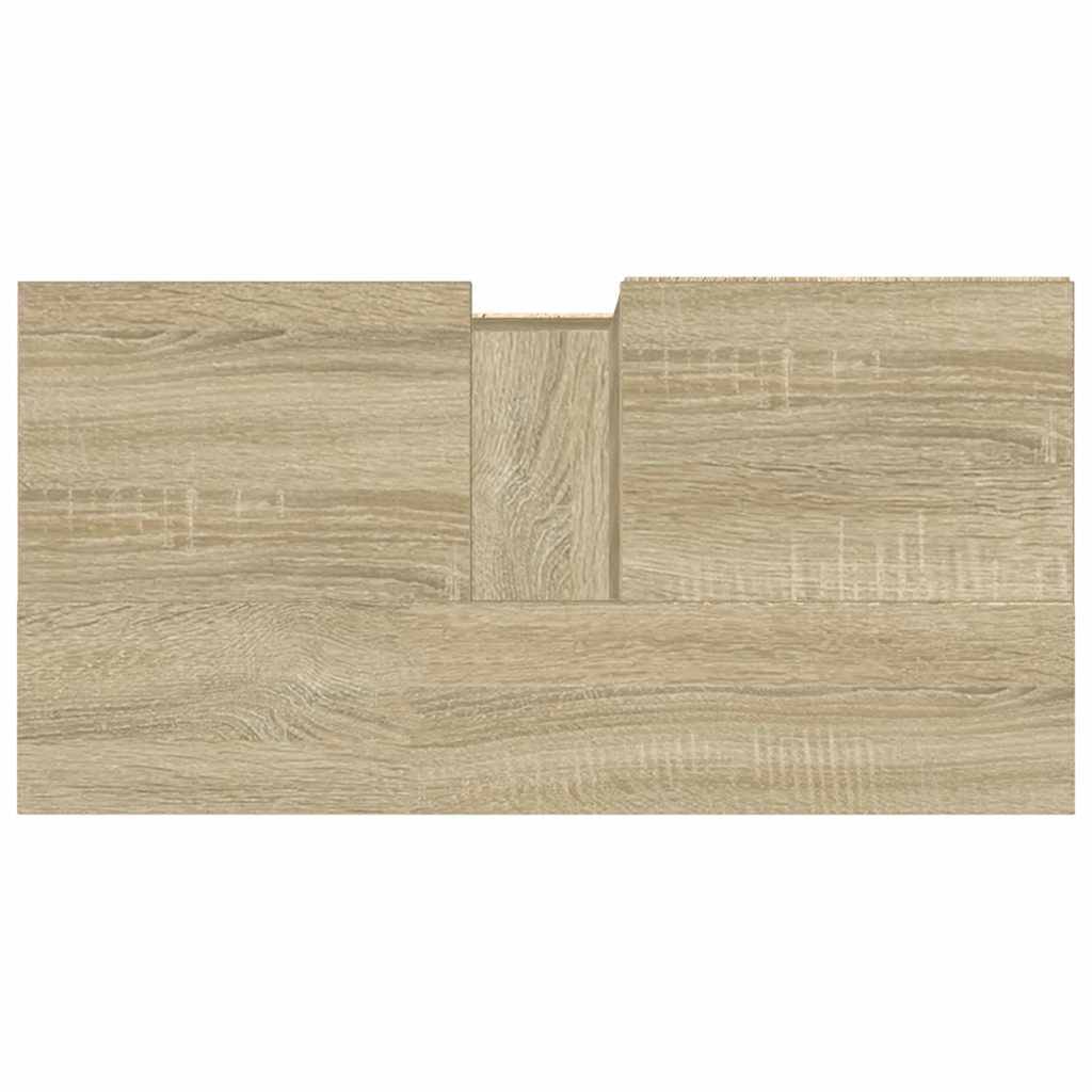 Badschrank Sonoma-Eiche 65x33x60 cm Holzwerkstoff