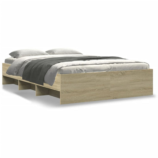 Bettgestell ohne Matratze Sonoma-Eiche 120x200 cm Holzwerkstoff