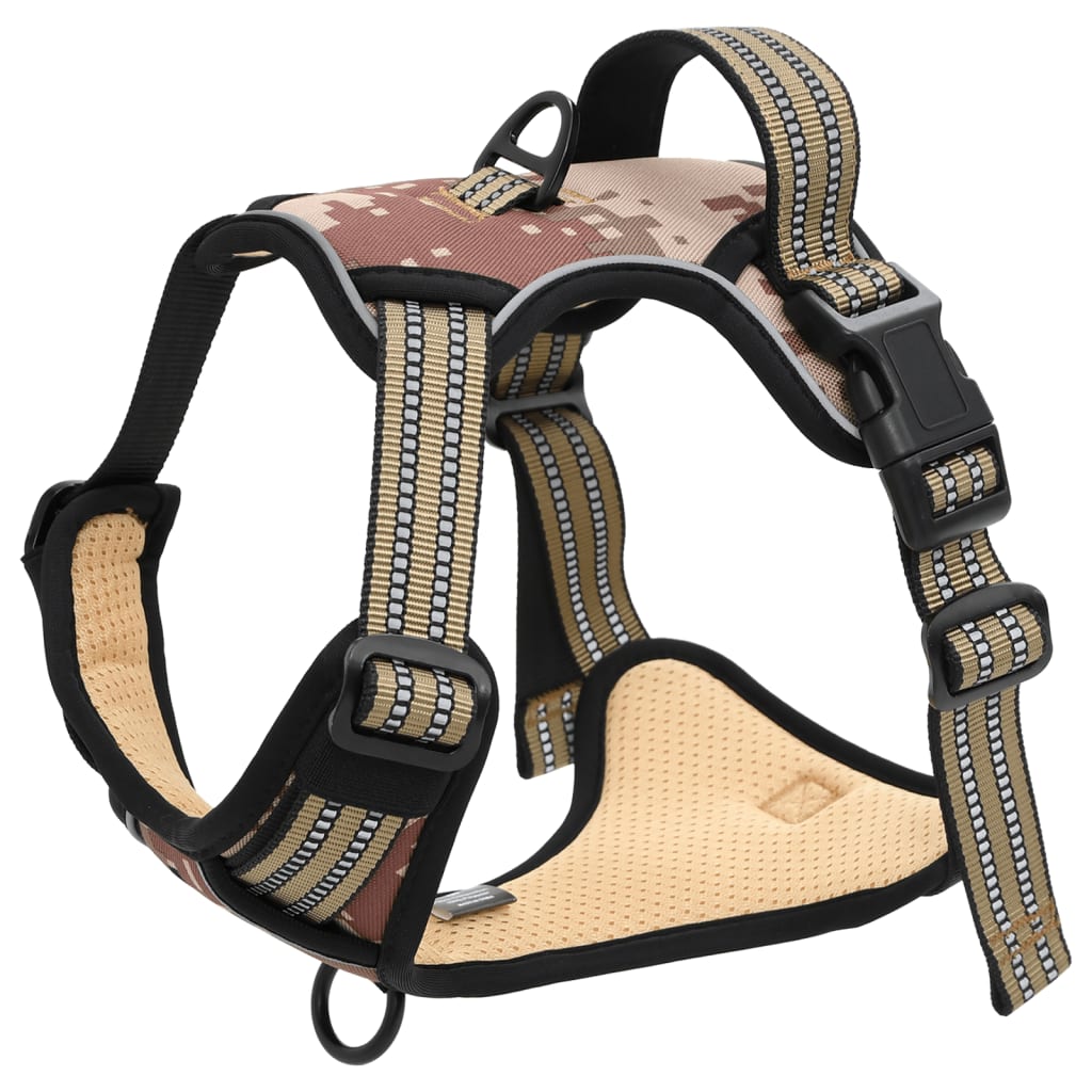 Hundegeschirr mit Leine & Halsband Verstellbar Camouflage S