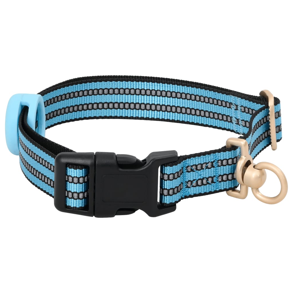 Hundegeschirr mit Leine & Halsband Verstellbar Blau L