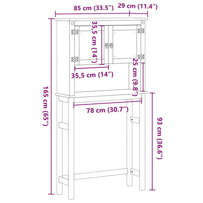 Waschmaschinenschrank Corona Massivholz Kiefer
