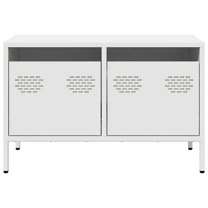 TV-Schrank Weiß 68x39x43,5 cm Kaltgewalzter Stahl