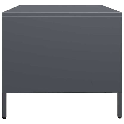 Couchtisch Anthrazit 68,5x50x43,5 cm Kaltgewalzter Stahl