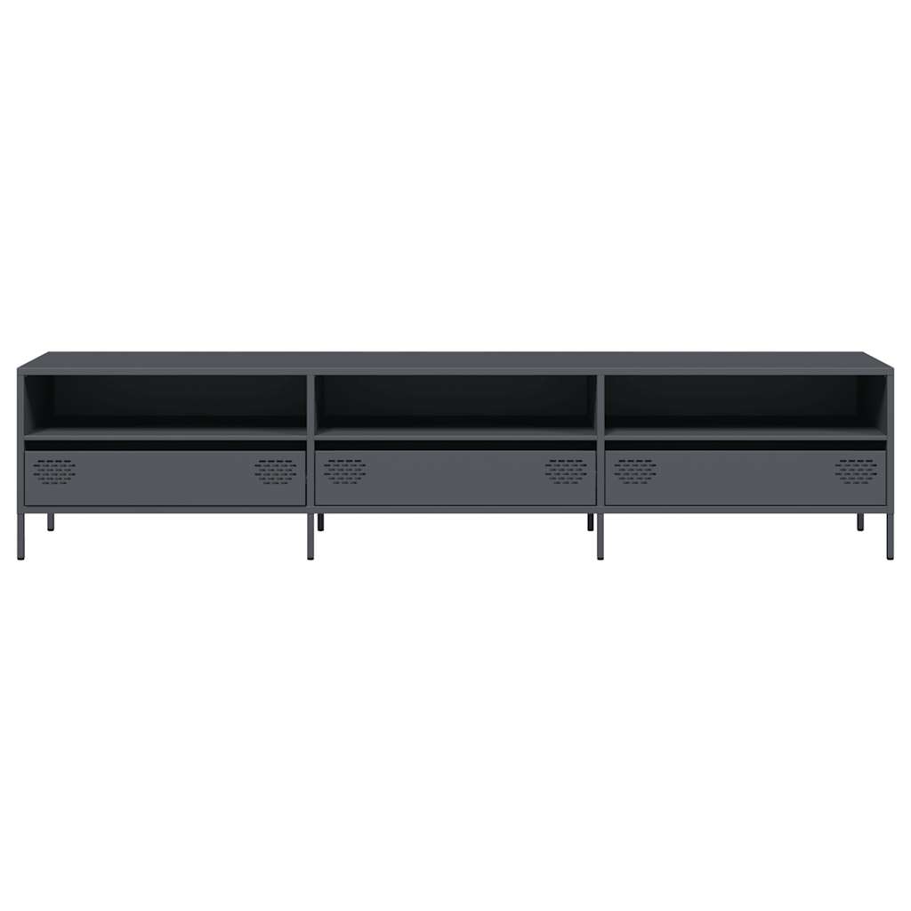 TV-Schrank Anthrazit 202x39x43,5 cm Kaltgewalzter Stahl