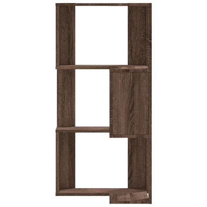Eck-Bücherregal 3 Böden Eichen-Optik 50x50x102 cm Holzwerkstoff