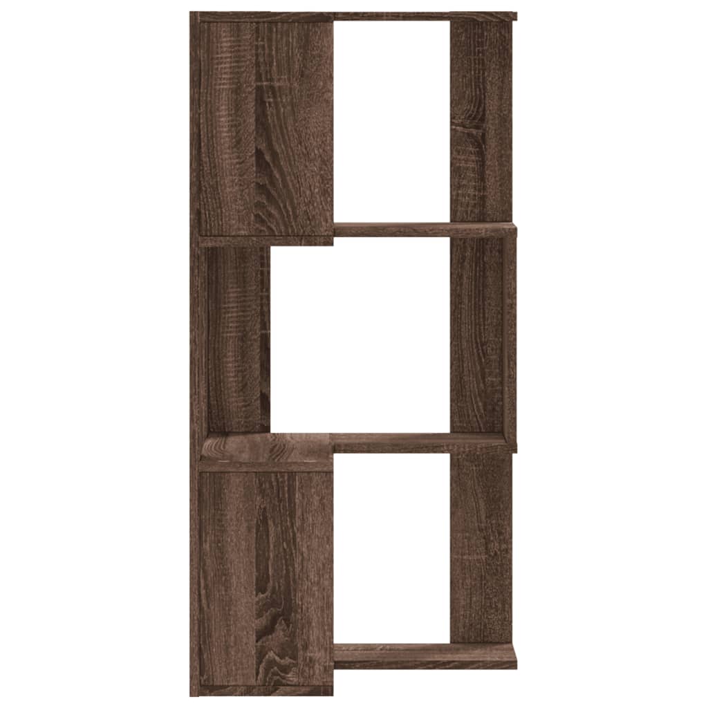 Eck-Bücherregal 3 Böden Eichen-Optik 50x50x102 cm Holzwerkstoff