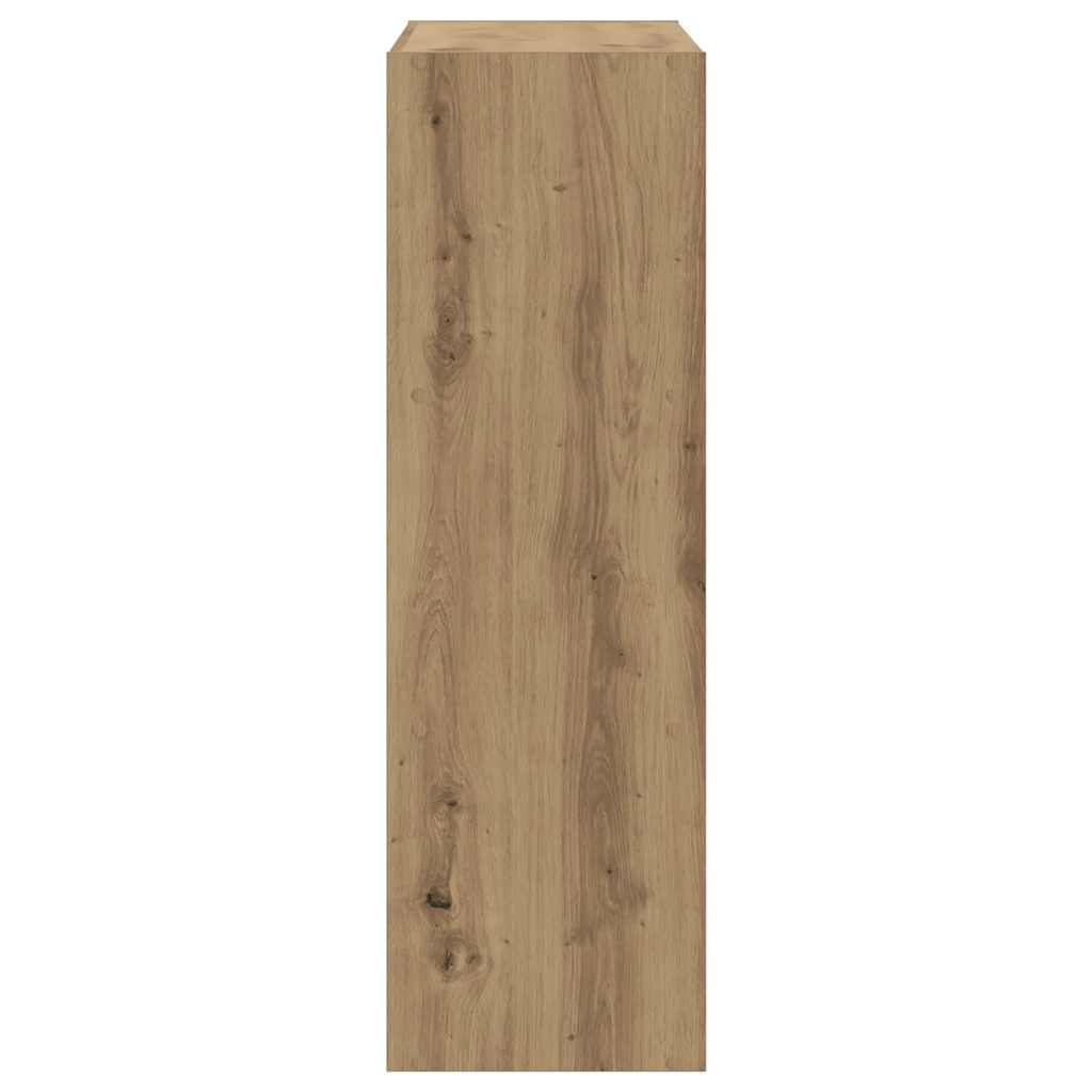 Bücherregal Artisan-Eiche 102x32x102 cm Holzwerkstoff