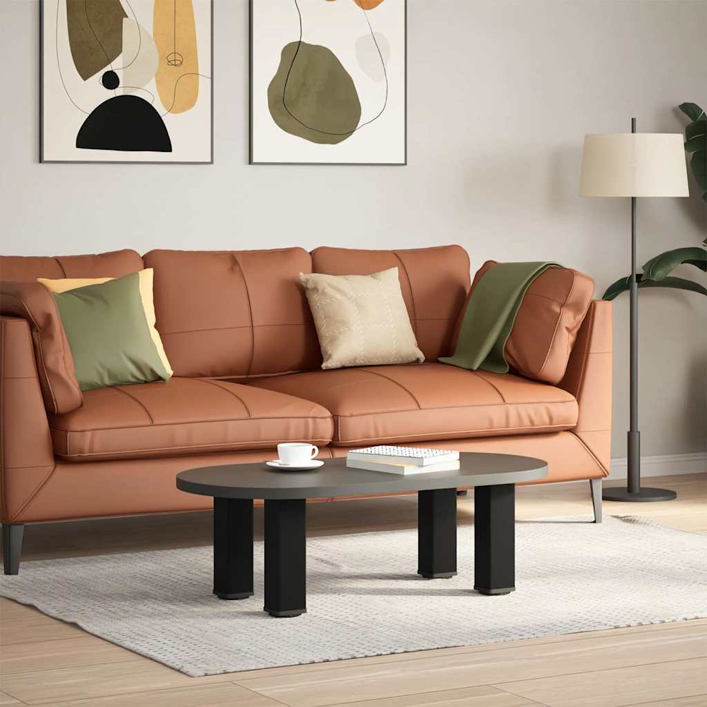 Couchtischbeine 4 Stk. Schwarz 42-44 cm Stahl