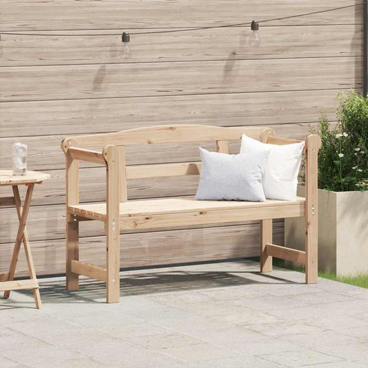 Gartenbank Braun 119 x 76 x 44cm Solides Kiefernholz