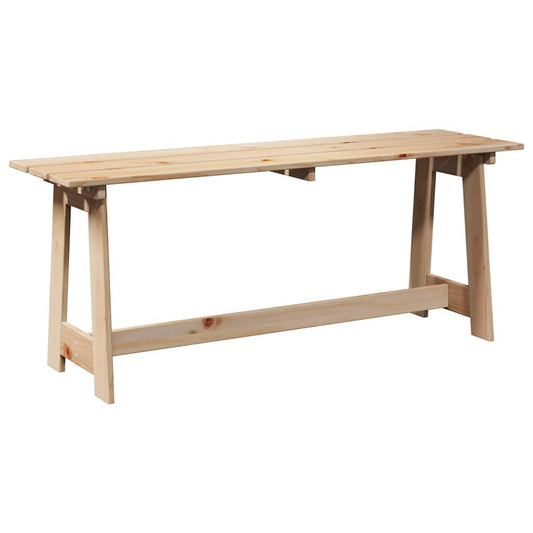 Gartenbank Braun 119 x 35 x 47 cm Solides Kiefernholz