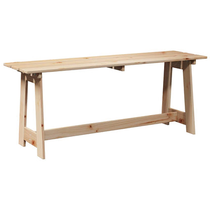 Gartenbank Braun 119 x 35 x 47 cm Solides Kiefernholz