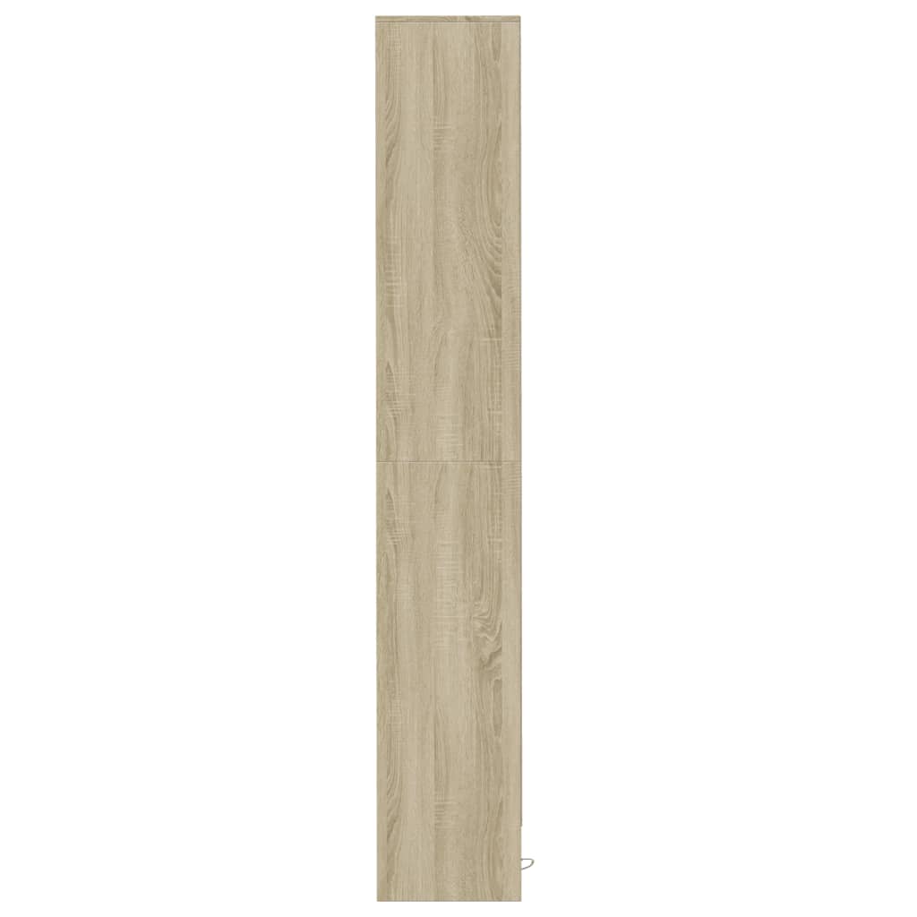 LED-Sideboard Sonoma-Eiche 36x32,5x200 cm Holzwerkstoff