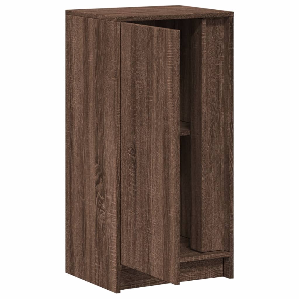 LED-Sideboard Braun Eichen-Optik 42,5x34x85 cm Holzwerkstoff