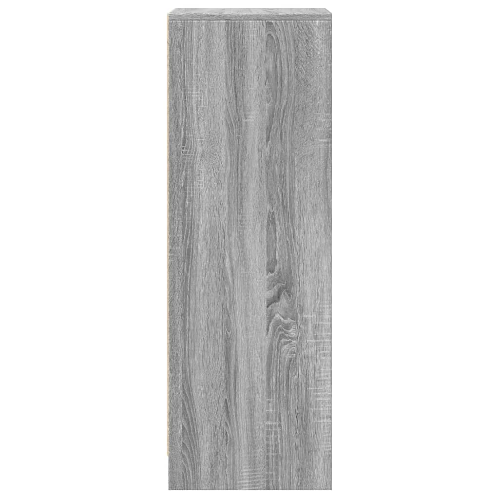 LED-Sideboard Grau Sonoma 42,5x34x100 cm Holzwerkstoff