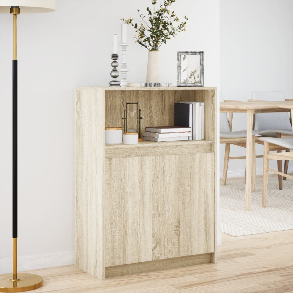 Sideboard mit LED Sonoma-Eiche 72x34x100 cm Holzwerkstoff