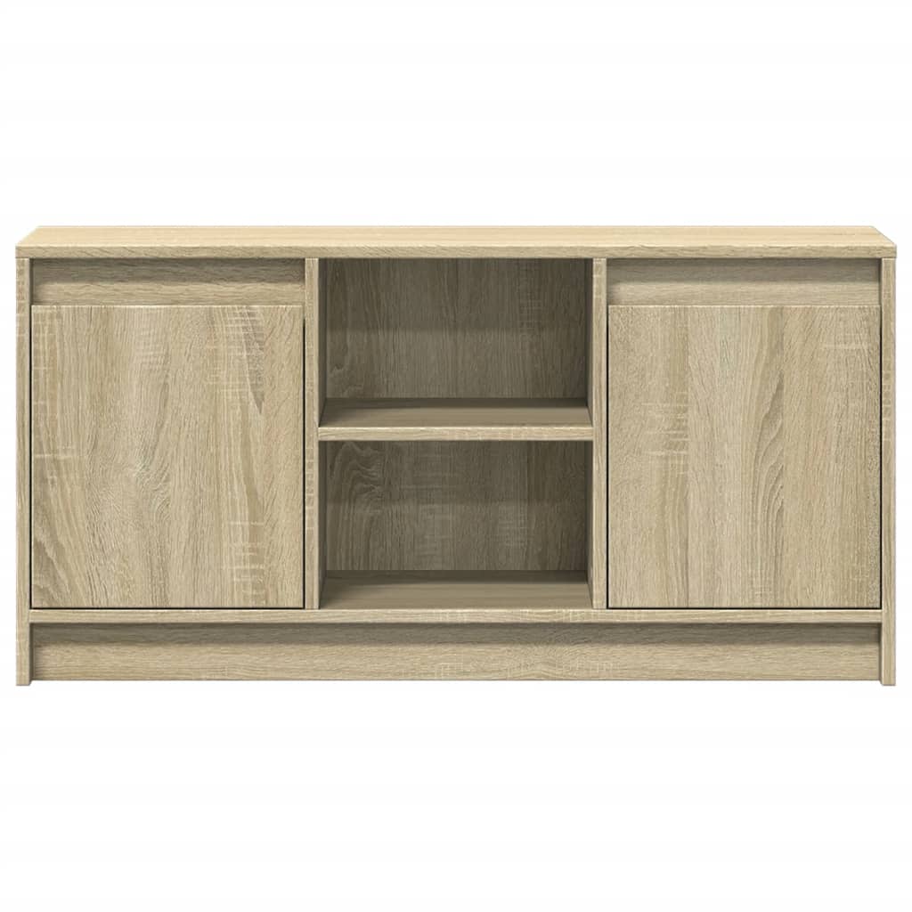 TV-Schrank mit LED-Beleuchtung Sonoma-Eiche 100x34x50 cm