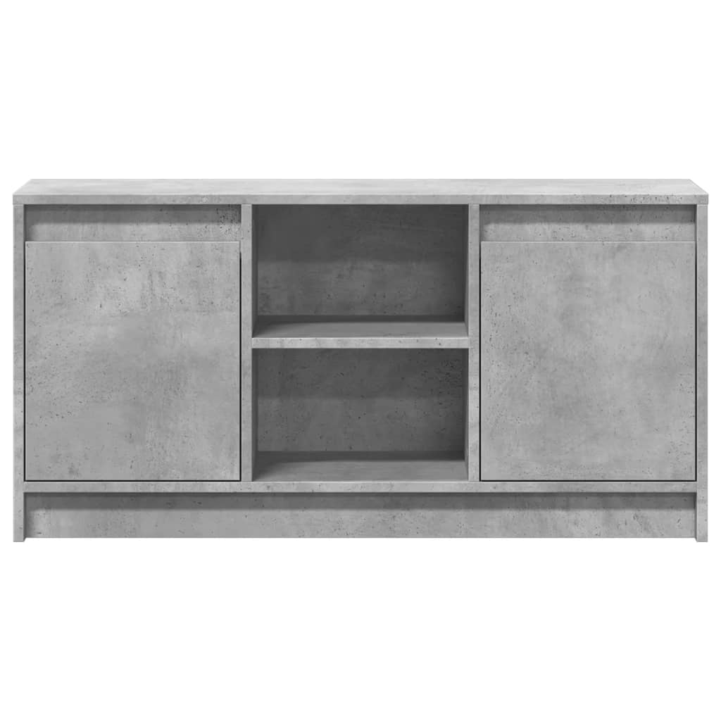 TV-Schrank mit LED-Beleuchtung Betongrau 100x34x50 cm