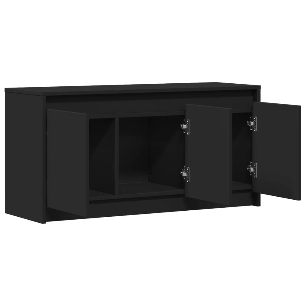 TV-Schrank mit LED-Beleuchtung Schwarz 100x34x50 cm