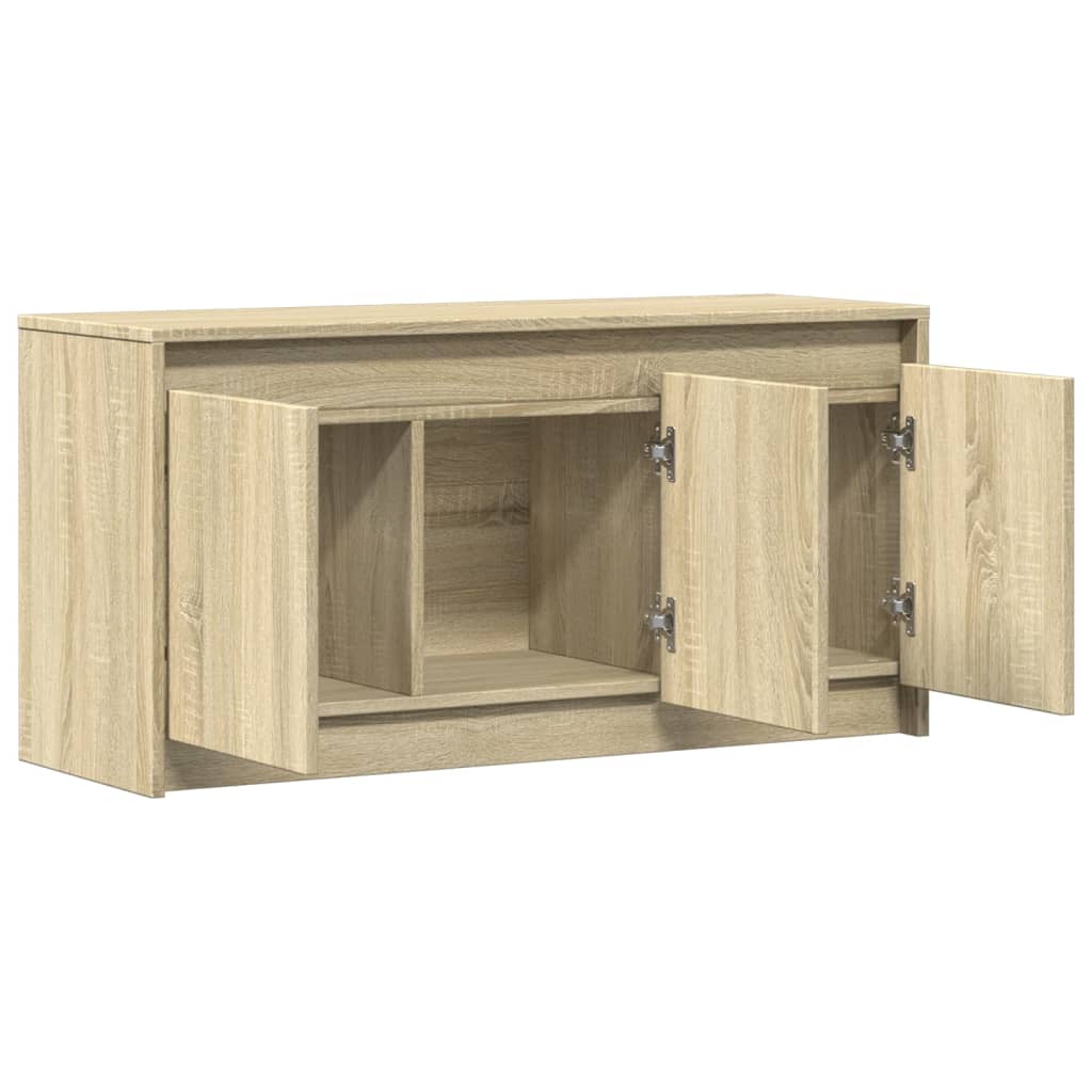 TV-Schrank mit LED-Beleuchtung Sonoma-Eiche 100x34x50 cm