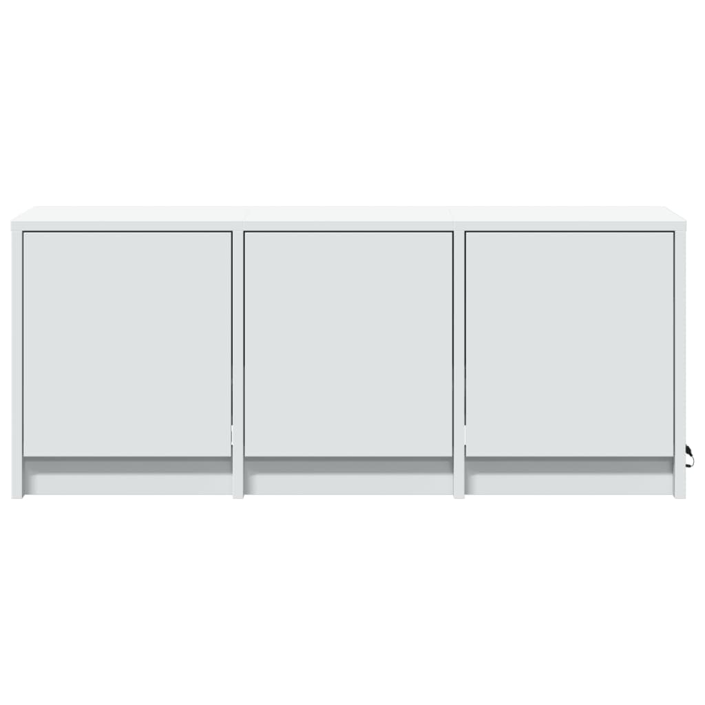 TV-Schrank mit LED-Beleuchtung Weiß 97x34x40 cm Holzwerkstoff