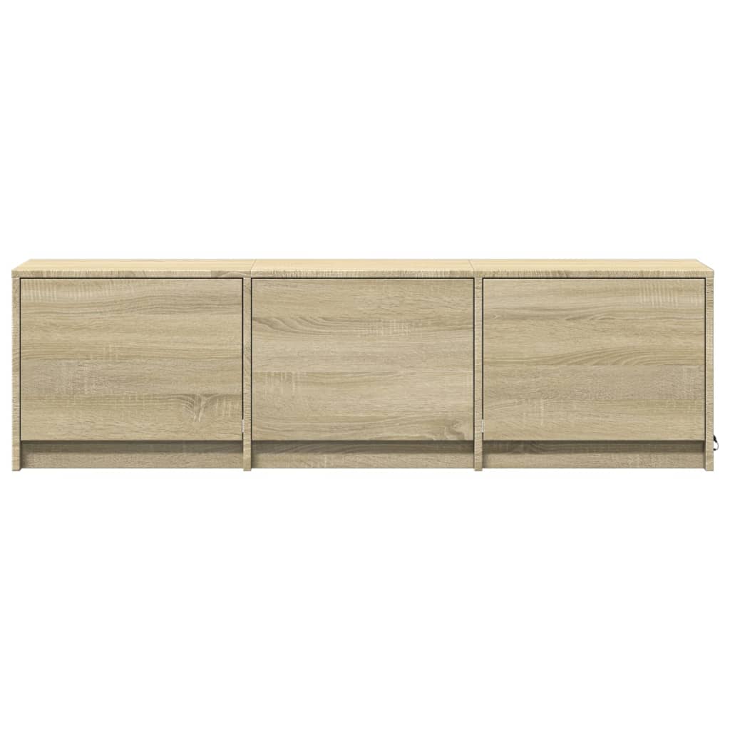 TV-Schrank LED Sonoma-Eiche 140x34x40 cm Holzwerkstoff