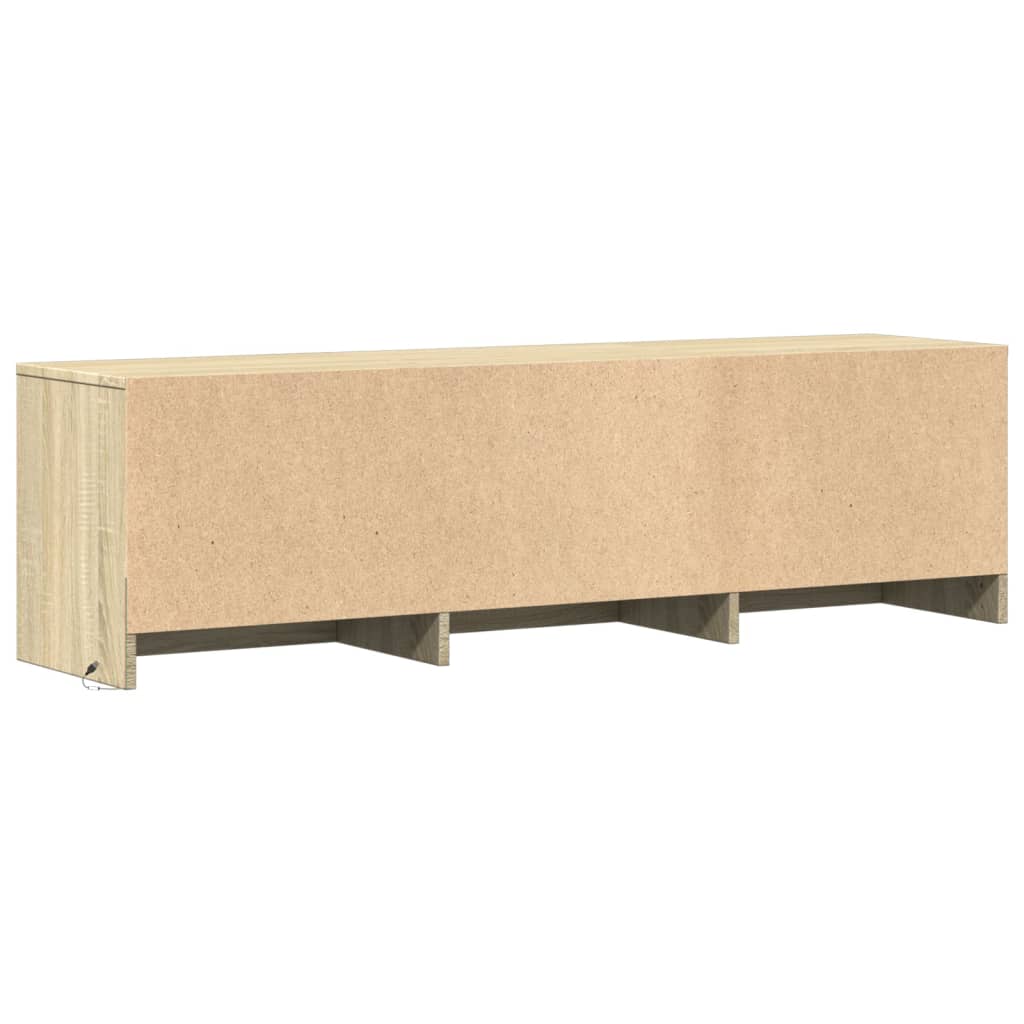 TV-Schrank LED Sonoma-Eiche 140x34x40 cm Holzwerkstoff