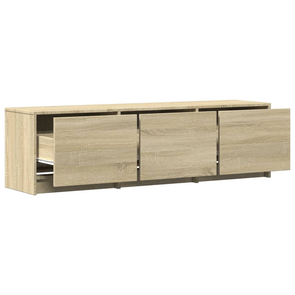 TV-Schrank LED Sonoma-Eiche 140x34x40 cm Holzwerkstoff