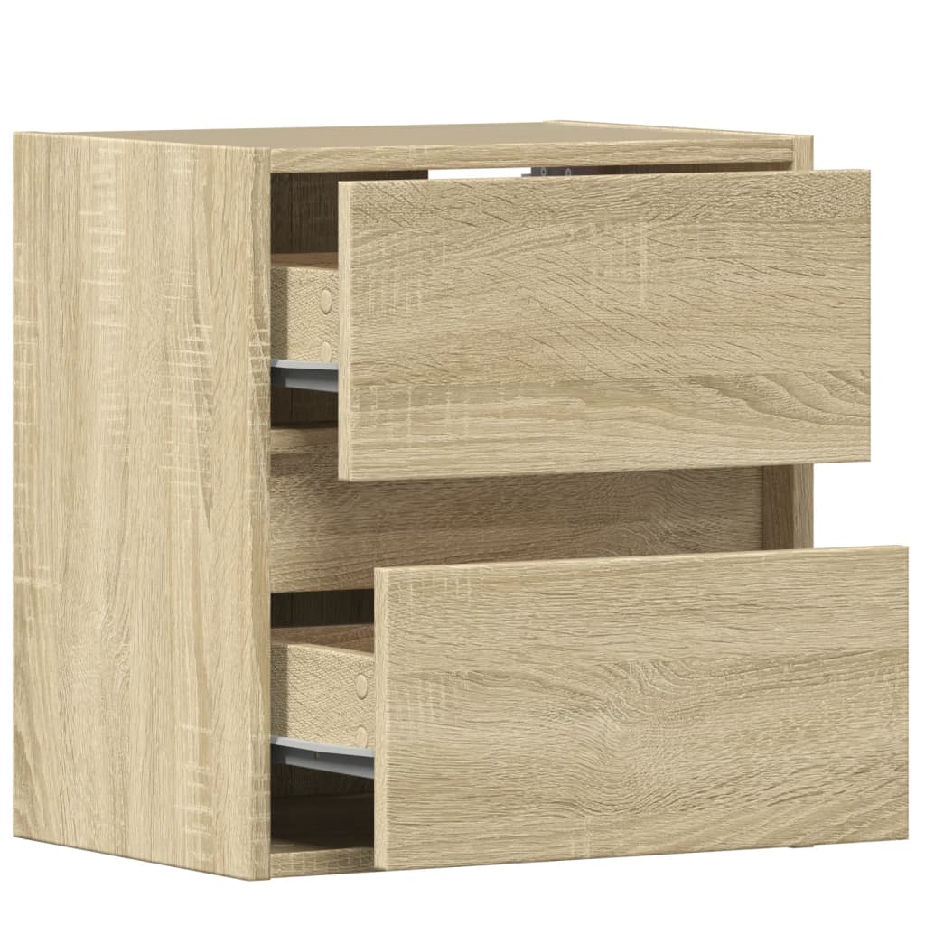 TV-Wandschrank mit LED-Beleuchtung Sonoma 41x31x45 cm