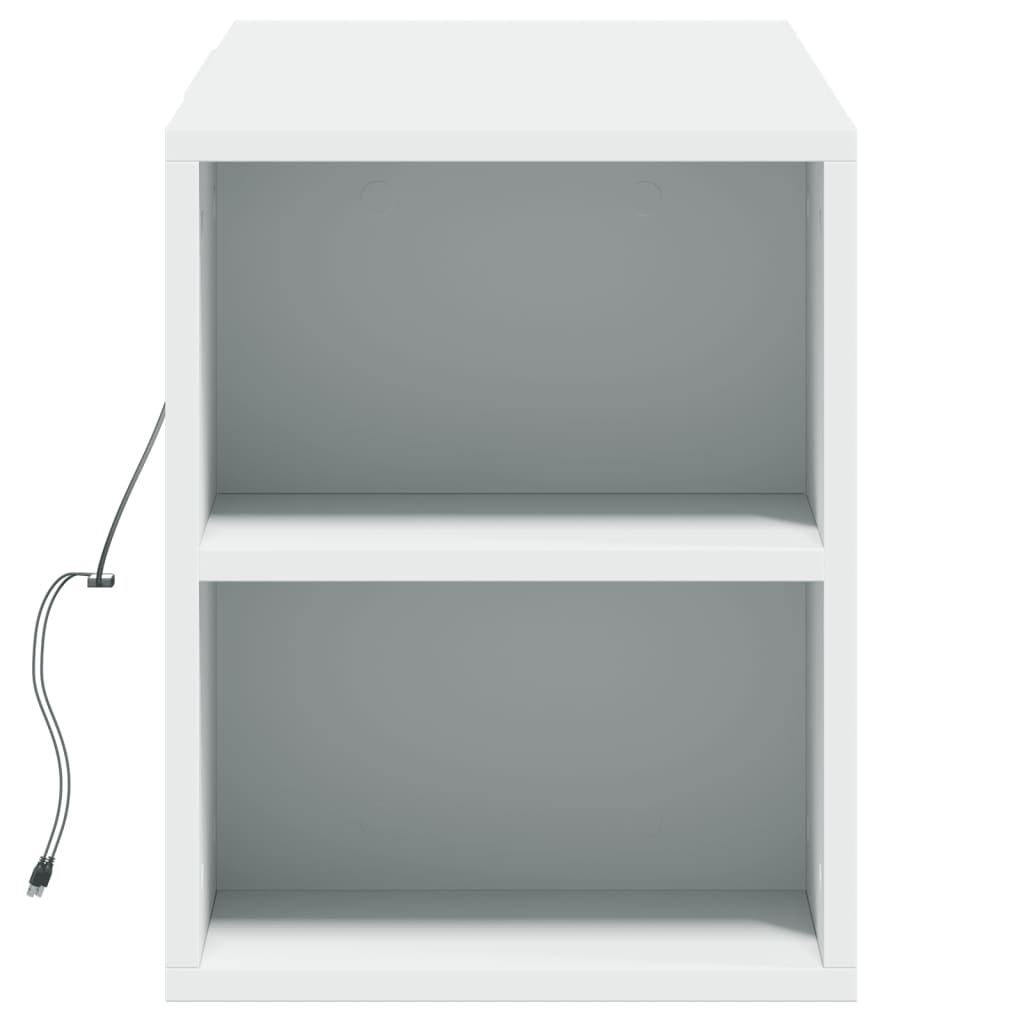 TV-Wandschrank mit LED-Beleuchtung Weiß 135x31x39,5 cm