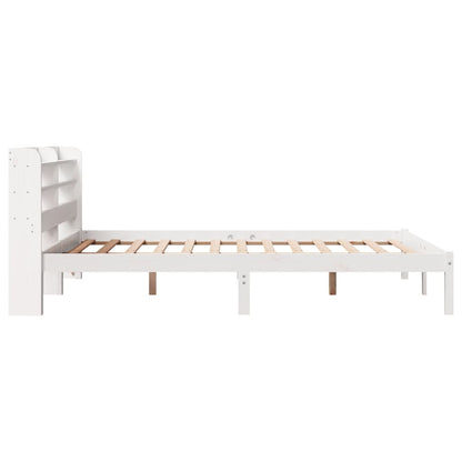 Massivholzbett ohne Matratze Weiß 120x190 cm Kiefernholz