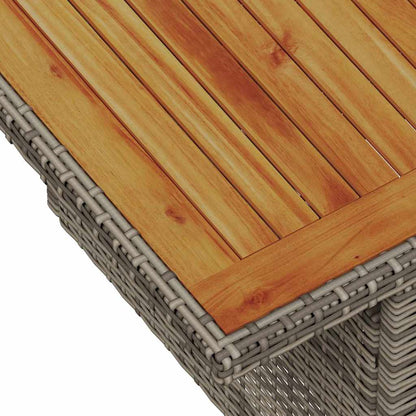 Garten Essgruppe mit Kissen mit Kissen 8 pcs Grau und Braun