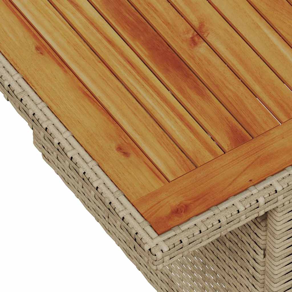 Garten Essgruppe mit Kissen mit Kissen 9 pcs Beige und Grau