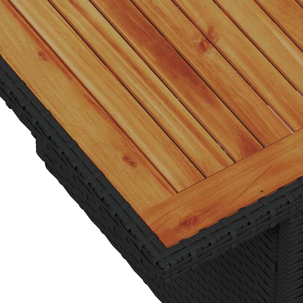 Garten Essgruppe mit Kissen mit Kissen 5 pcs Schwarz und Beige