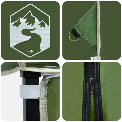 Pop-up Pavillon Zelt Grün 200 x 200 cm Stoff