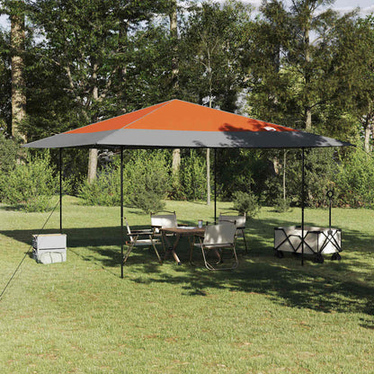 Pop-up Pavillon Zelt Orange 400 x 400 cm Stoff