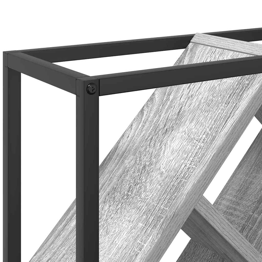 Weinregal Grau 51 x 18 x 52,5 cm Holzwerkstoff