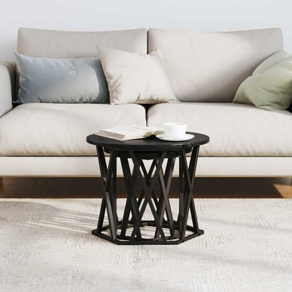 Beistelltisch 2 pcs Schwarz Eichen-Optik